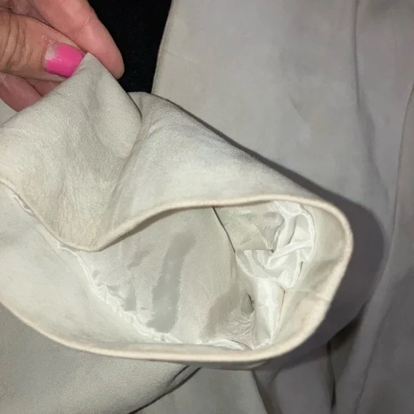 Brunello Cucinelli Women’s Leather Suede Wrap Around Jacket Sz 48 US 12 14 LUXE - Picture 9 of 14